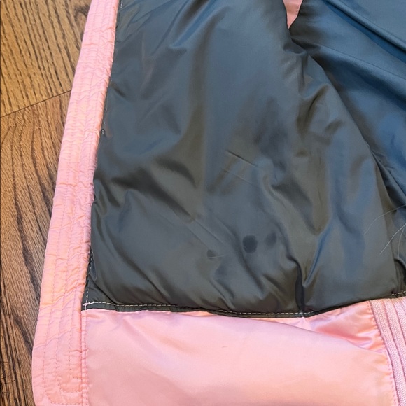 The North Face Pink Down Puffer Vest with Faux Fur Trim - Picture 10 of 12